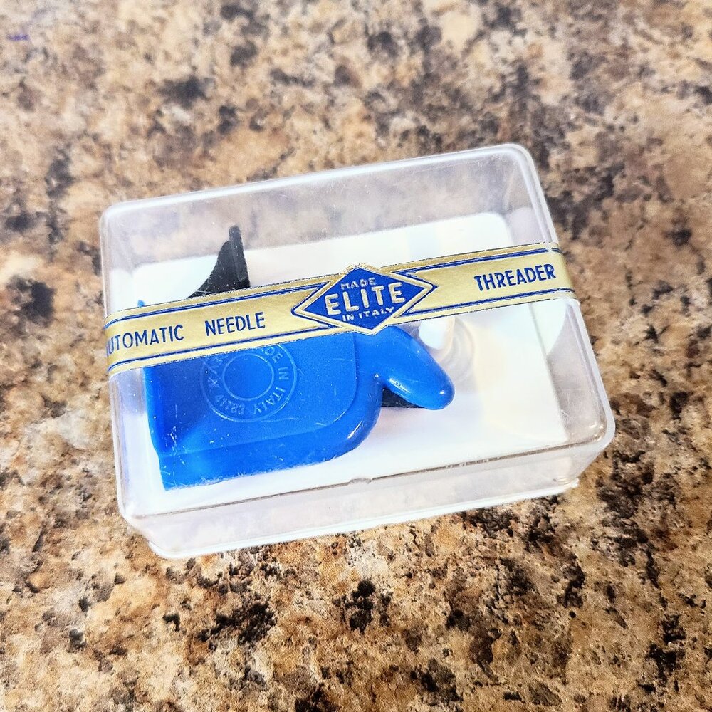 1960s Elite Automatic Needle Threader, Made In Italy, NOS Unused, New In Box